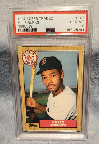 1987 Topps Traded Tiffany Ellis Burks #14T card