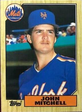 1987 Topps Traded Tiffany John Mitchell #80T card