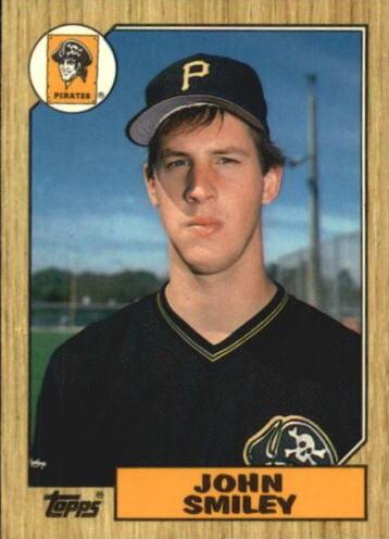 1987 Topps Traded Tiffany John Smiley #114T card