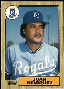 1987 Topps Traded Tiffany Juan Beniquez #4T card