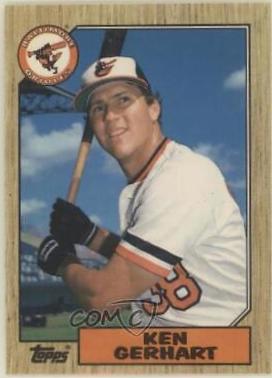 1987 Topps Traded Tiffany Ken Gerhart #37T card