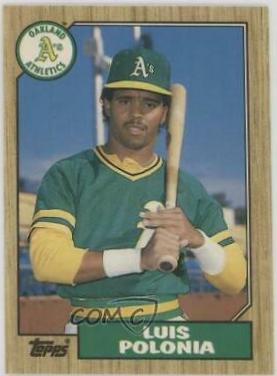 1987 Topps Traded Tiffany Luis Polonia #96T card