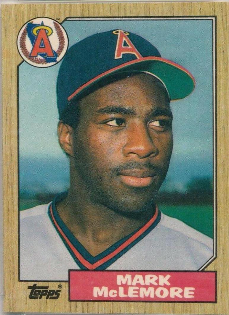 1987 Topps Traded Tiffany Mark McLemore #75T card