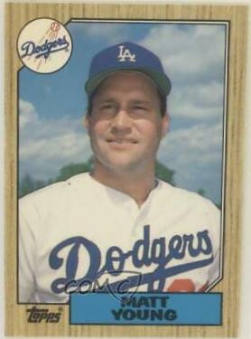 1987 Topps Traded Tiffany Matt Young #131T card