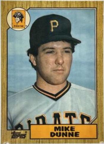 1987 Topps Traded Tiffany Mike Dunne #30T card