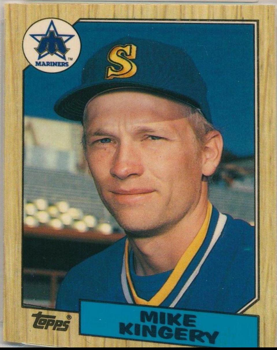 1987 Topps Traded Tiffany Mike Kingery #58T card