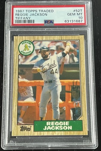 1987 Topps Traded Tiffany Reggie Jackson #52T card