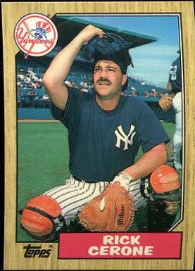 1987 Topps Traded Tiffany Rick Cerone #21T card