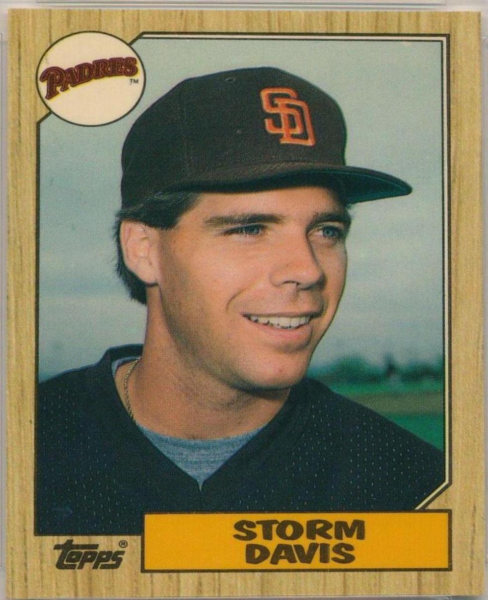 1987 Topps Traded Tiffany Storm Davis #26T card