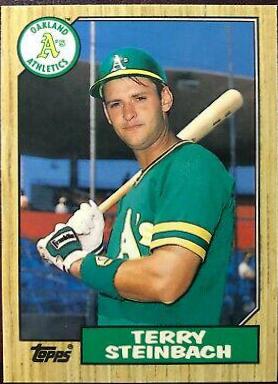 1987 Topps Traded Tiffany Terry Steinbach #117T card