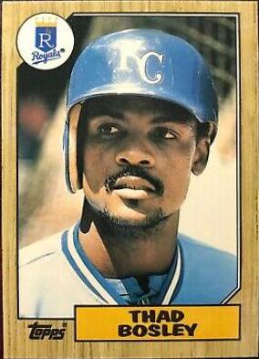 1987 Topps Traded Tiffany Thad Bosley #7T card