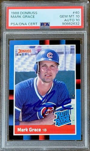 1988 Donruss Mark Grace #40 card