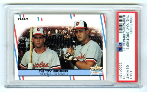 1988 Fleer Billy Ripken, Cal Ripken Jr #640 card