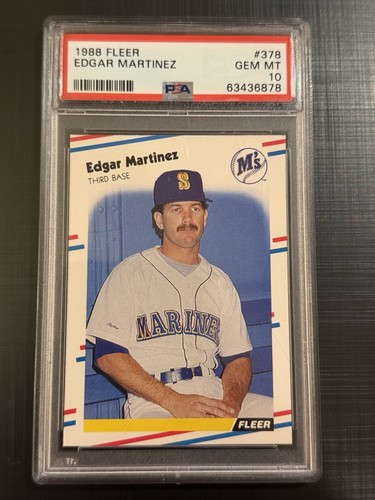 1988 Fleer Edgar Martinez #378 card