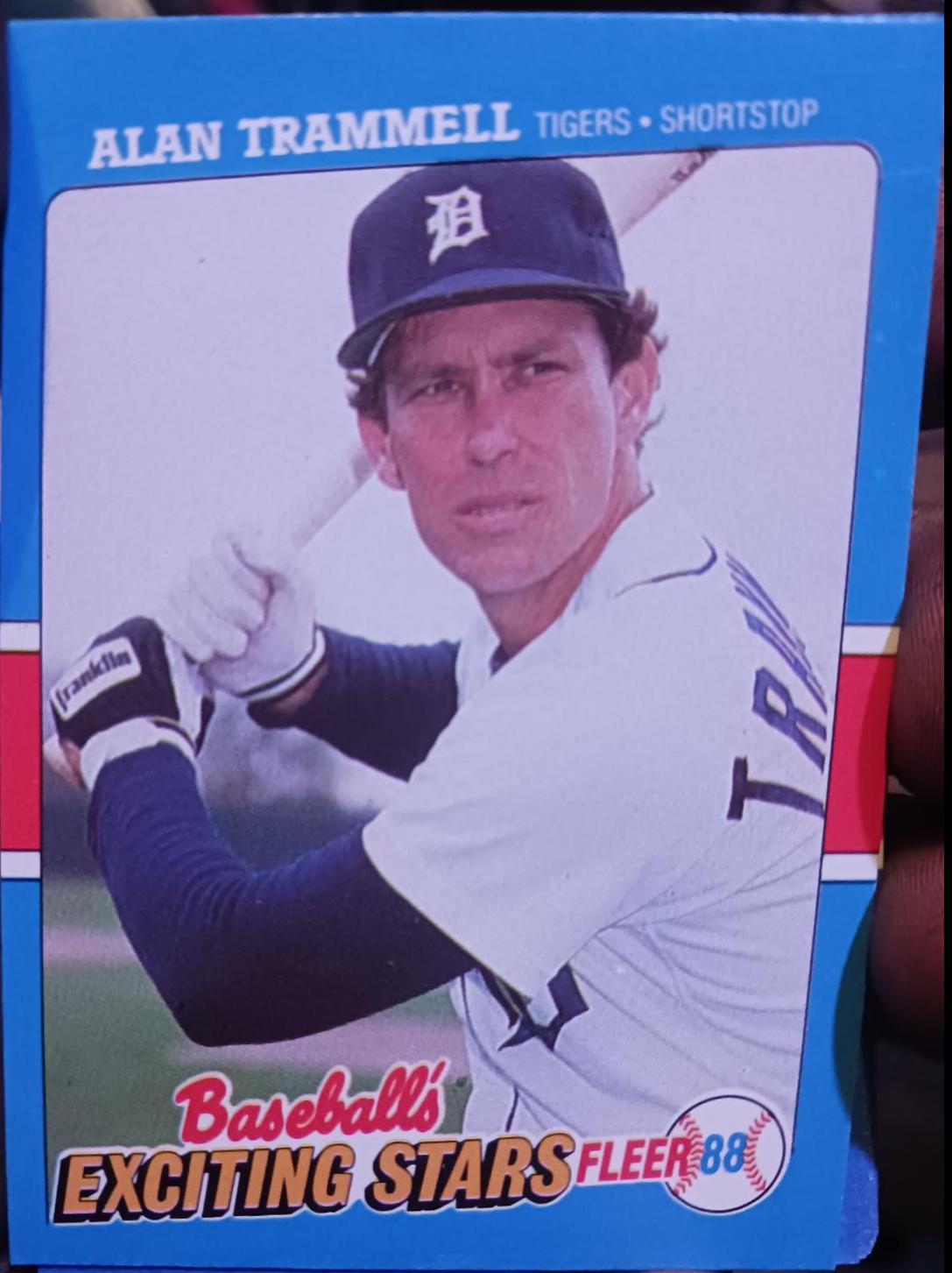 1988 Fleer Exciting Stars Alan Trammell #42 card