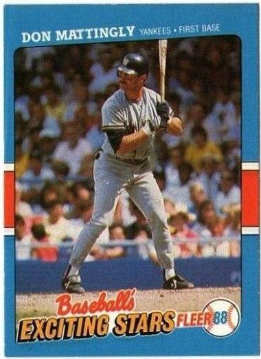 1988 Fleer Exciting Stars Don Mattingly #25 card