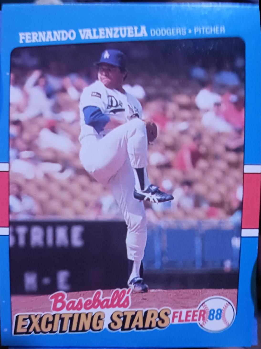 1988 Fleer Exciting Stars Fernando Valenzuela #43 card