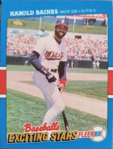 1988 Fleer Exciting Stars Harold Baines #1 card