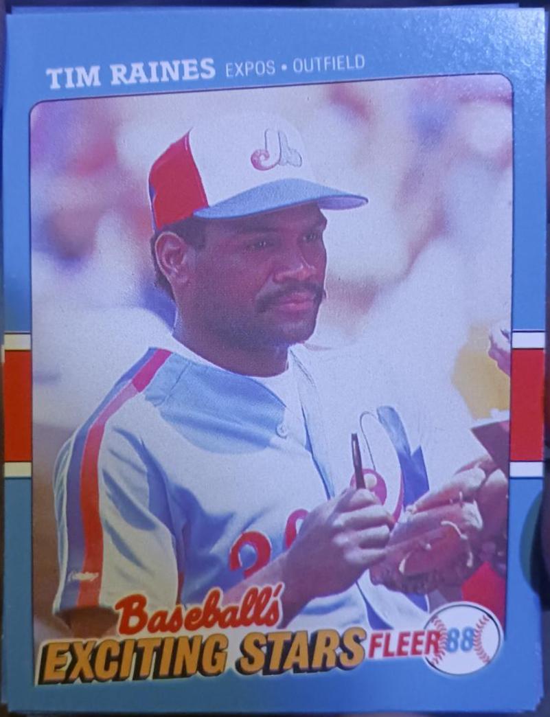 1988 Fleer Exciting Stars Tim Raines #31 card