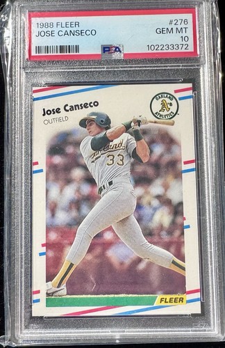 1988 Fleer Jose Canseco #276 card