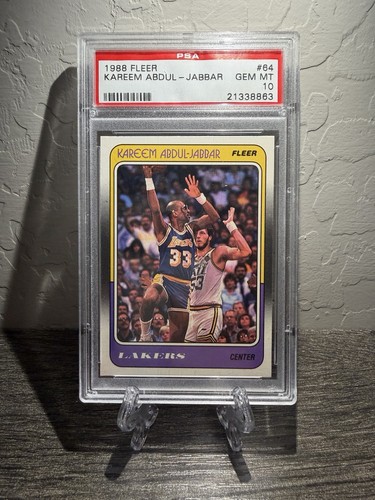 1988 Fleer Kareem Abdul Jabbar #64 card