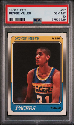 1988 Fleer Reggie Miller #57 card