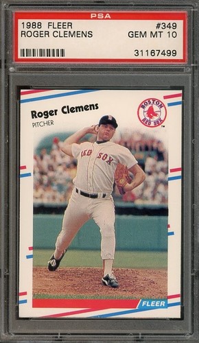 1988 Fleer Roger Clemens #349 card