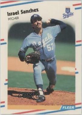 1988 Fleer Update Glossy Israel Sanchez #U-34 card