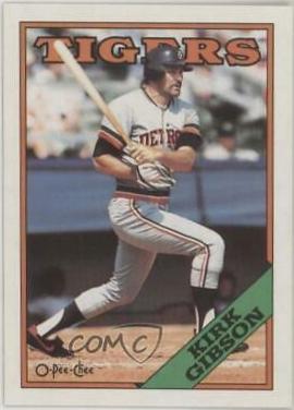 1988 O Pee Chee Kirk Gibson #201 card