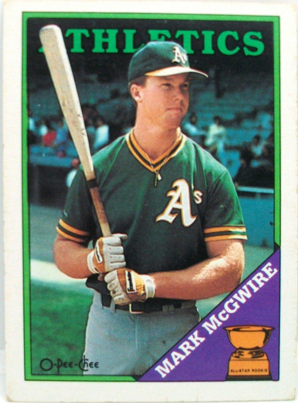 1988 O Pee Chee Mark McGwire #394 card