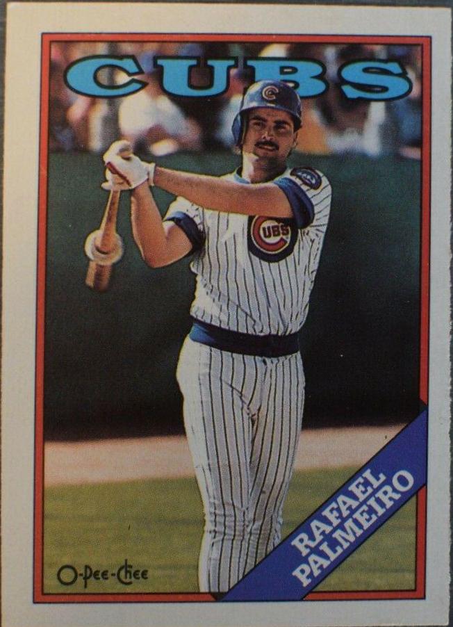 1988 O Pee Chee Rafael Palmeiro #186 card