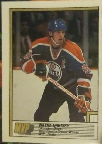 1988 O-Pee-Chee Sticker Wayne Gretzky #1 card
