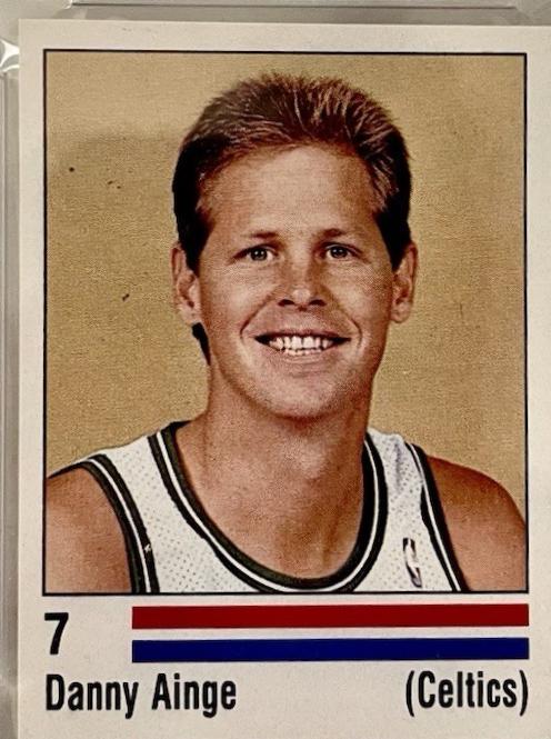 1988 Panini Spanish Sticker Danny Ainge #7 card