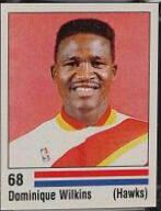 1988 Panini Spanish Sticker Dominique Wilkins #68 card