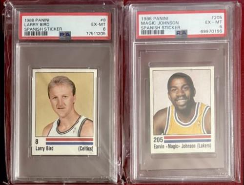 1988 Panini Spanish Sticker Magic Johnson #205 card