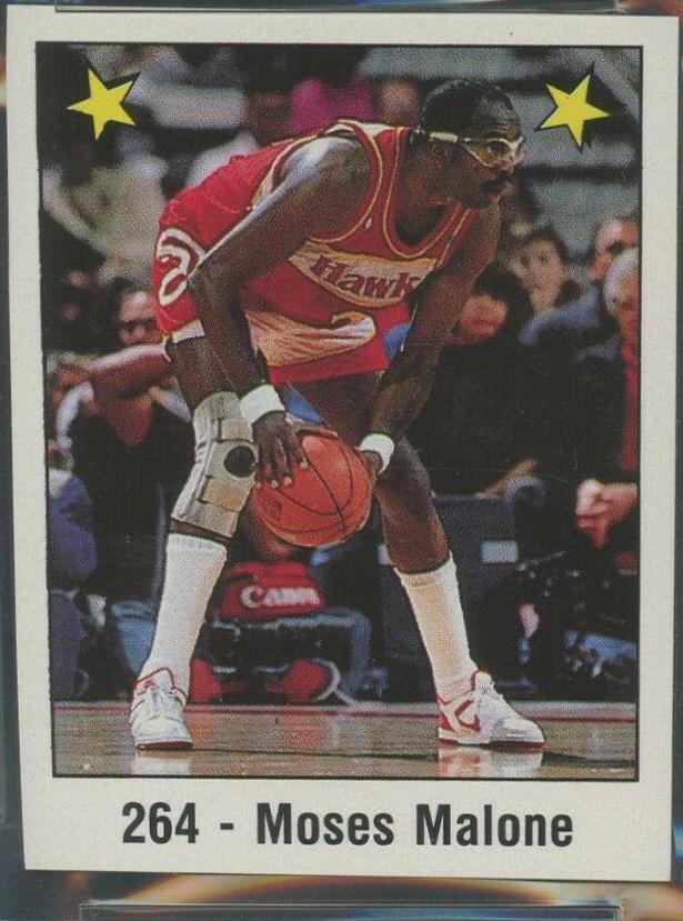 1988 Panini Spanish Sticker Moses Malone #264 card