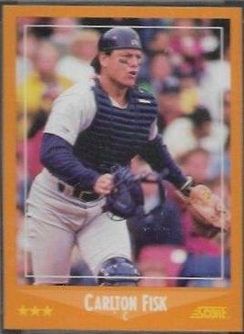1988 Score Carlton Fisk #592 card