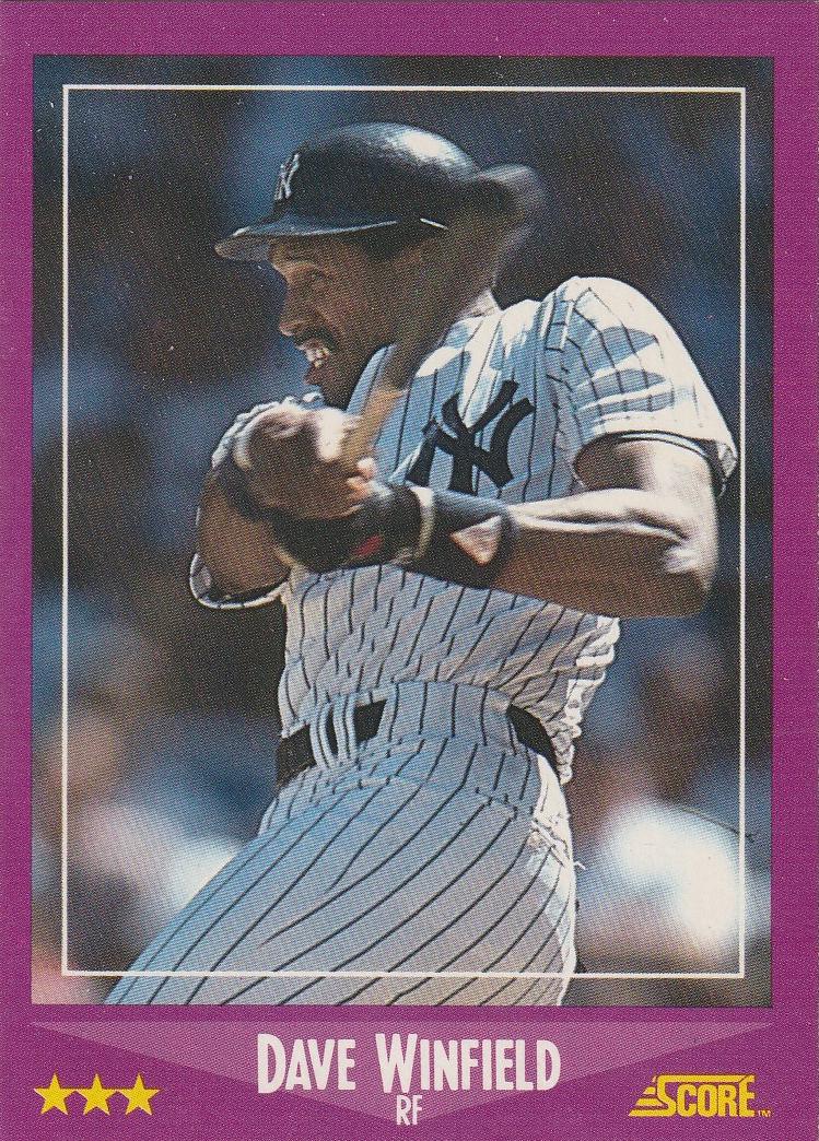 1988 Score Dave Winfield #55 card