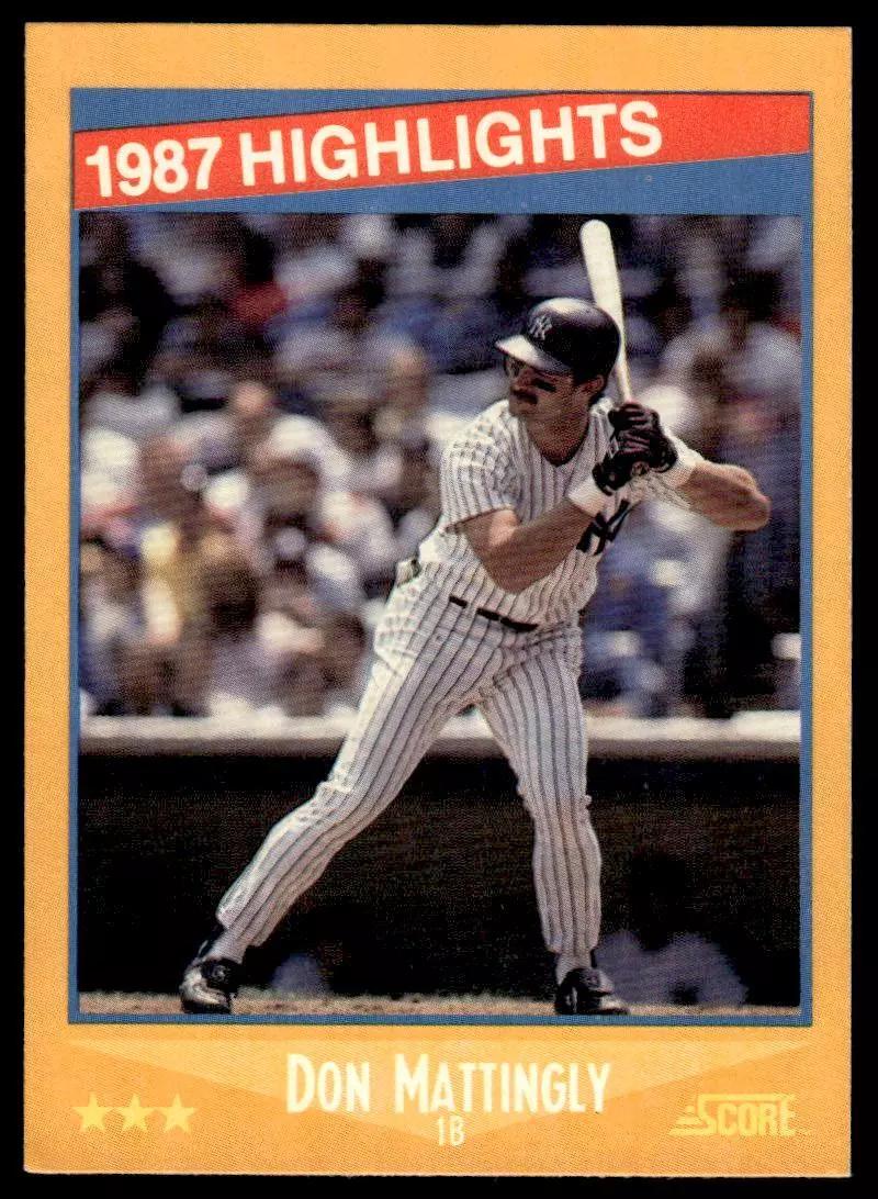 1988 Score Don Mattingly [Highlights] #658 card