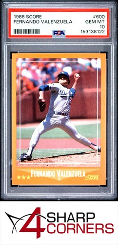 1988 Score Fernando Valenzuela #600 card