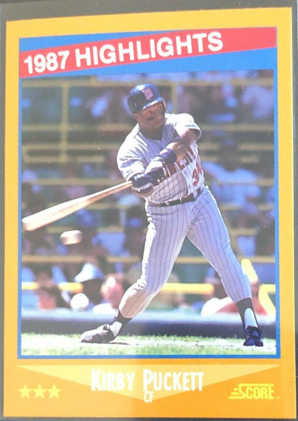 1988 Score Kirby Puckett [Highlights] #653 card
