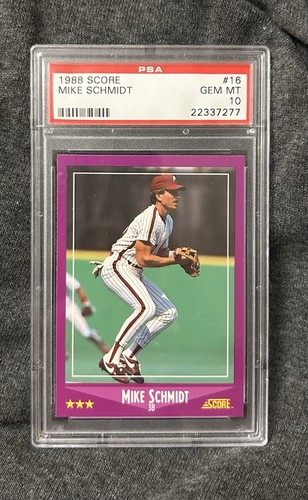 1988 Score Mike Schmidt #16 card