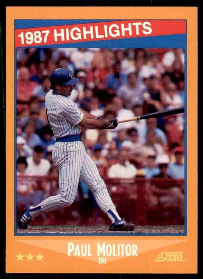 1988 Score Paul Molitor [Highlights] #660 card