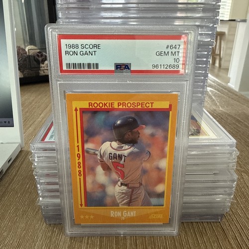1988 Score Ron Gant #647 card