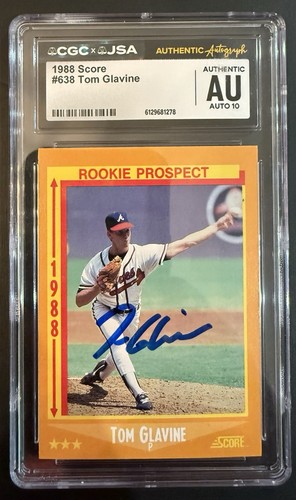 1988 Score Tom Glavine #638 card