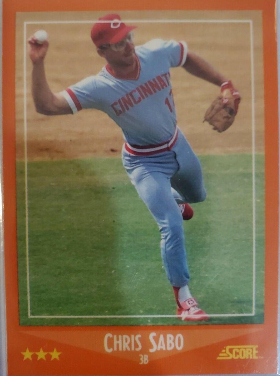 1988 Score Traded Chris Sabo [Glossy] #100T card