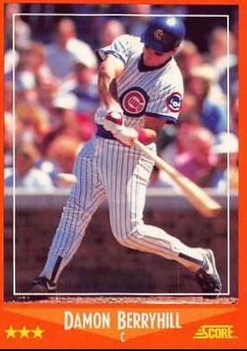 1988 Score Traded Damon Berryhill #82T card