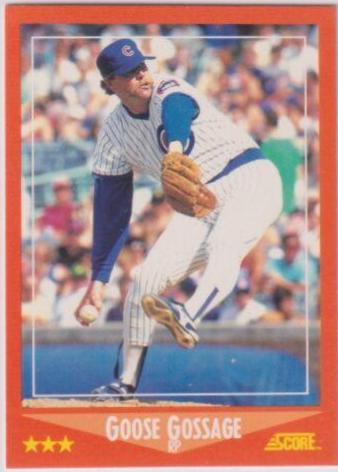 1988 Score Traded Goose Gossage [Glossy] #14T card