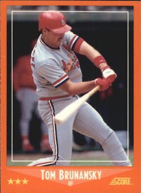 1988 Score Traded Tom Brunansky #5T card