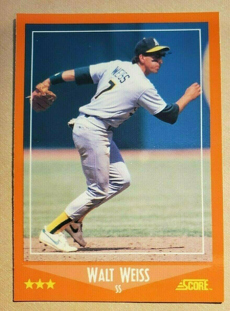 1988 Score Traded Walt Weiss [Glossy] #102T card